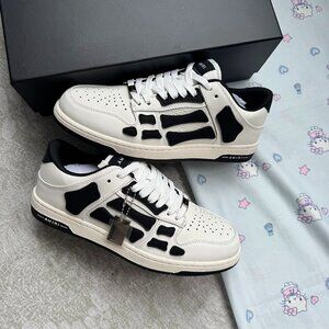 Amiri Skeleton Low-Top Leather Sneakers